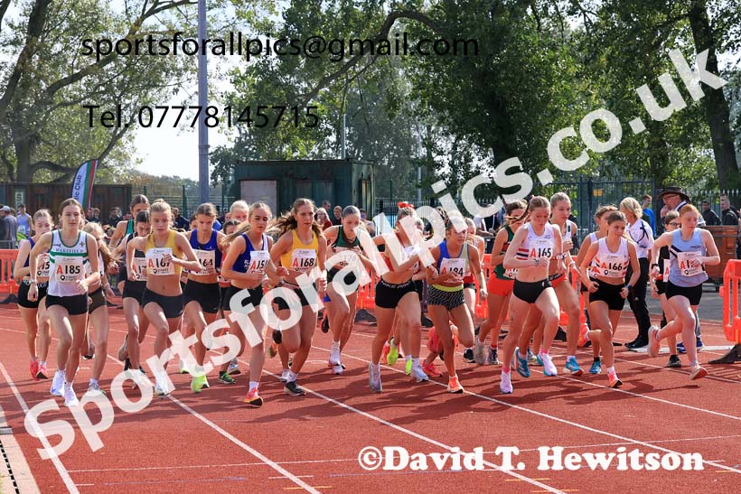 Womens Under-17s, 2024 Northern Mens 6 and Womens 4 and Youngsters Relays, Stanley Park, Blackpool.  Photo: David T. Hewitson/Sports for All Pics